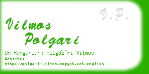 vilmos polgari business card